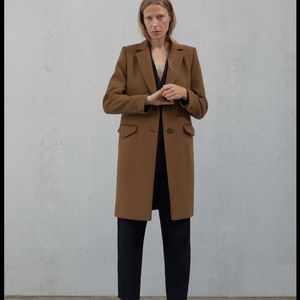 zara toffee coat